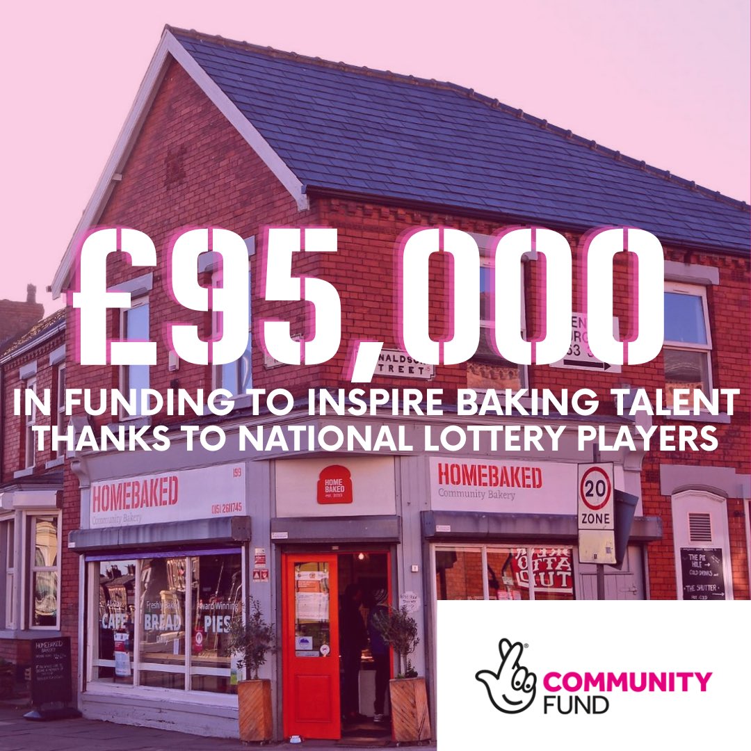 We are delighted to share that we have received #NationalLottery funding from @TNLComFund to inspire baking talent and provide training & jobs through it in our local area over the next few years! 

Thank you to National Lottery players for helping #MakeAmazingHappen