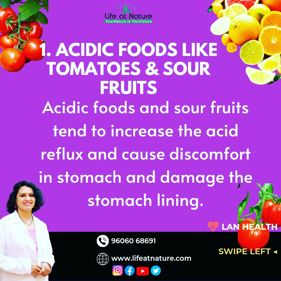 LifeAtNature1's tweet image. These 4 foods which will trigger your hyperacidity... know the solution from @lifeatnature 

#lifeatnature #hyperacidity #gastrox #gastronomia #gastro #naturalmedicine #naturalremedies #home