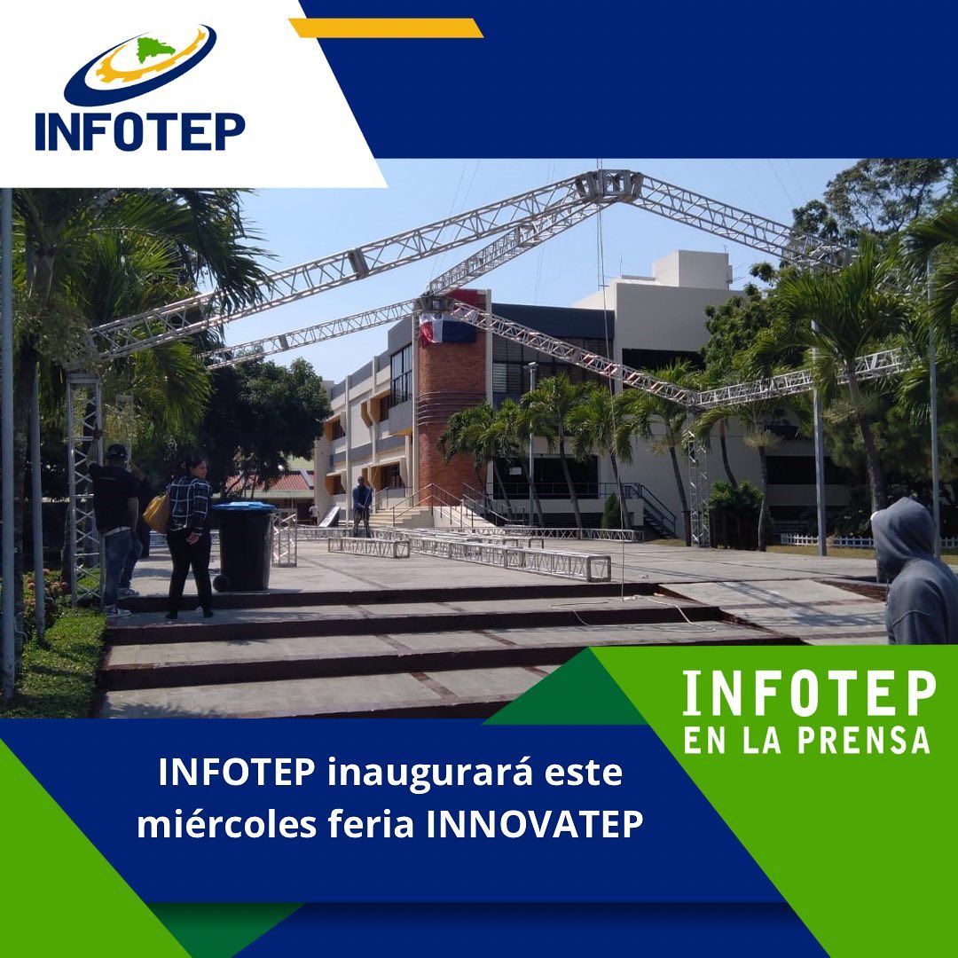 juanrsanchez22's tweet photo. No se lo pueden perder... del 15 al 18 de Marzo estamos en feria...

@InfotepRD 
#ElDominicanoSiInventa💡
#INFOTEPsiInventa
#INFOTEPesInnovación
#INFOTEPdelFuturo
#ElFuturoEsHoy
#INNOVATEP https://t.co/bSrThkProu