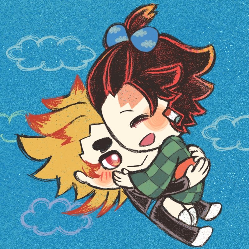 ビク&カパさんがTwitterに投稿した竈門炭治郎(鬼滅の刃)のイラスト。