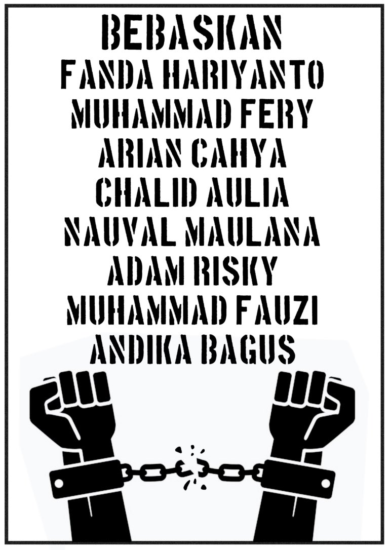 komunike_arema's tweet photo. Be free, our comrades. We are hundred percent with you; supporting every action of yours, discussing every little things with you, gently sharing the fire with you—in short, we always love you. 

SOLIDARITY WITH OUR DETAINED COMRADES!
FREE THEM ALL! https://t.co/IjJr6Qs15M