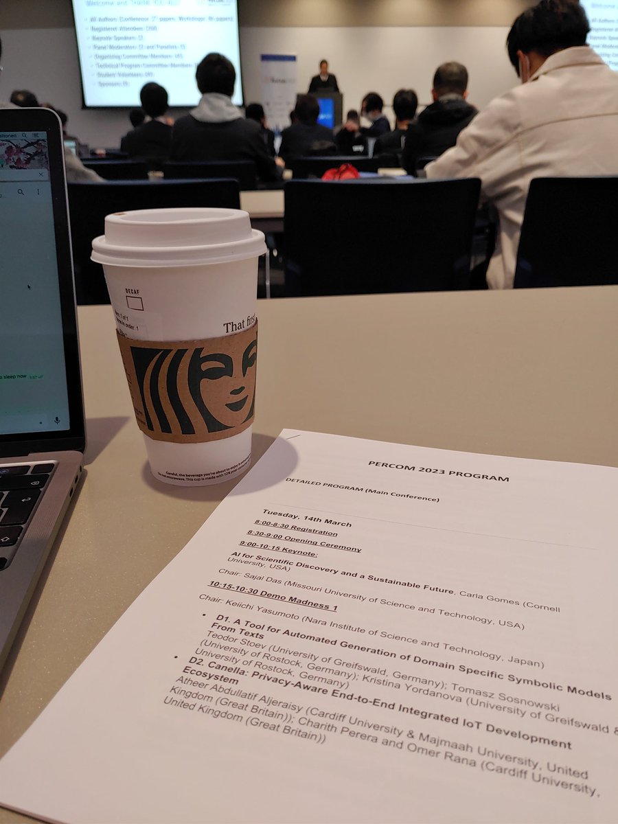 Ella_Peltonen's tweet image. A physical paper program! So much missed item. 😅 #percom2023