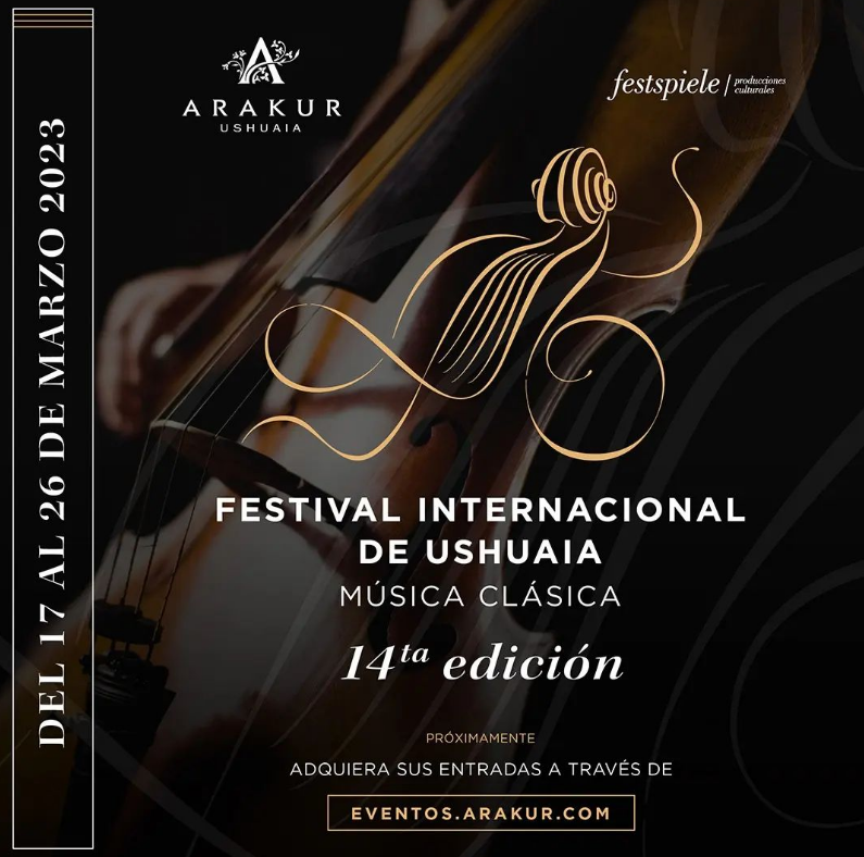 ArakurUshuaia's tweet photo. Vuelve la Música Clásica a Tierra del Fuego, vuelve el Festival Internacional de #Ushuaia 14va edición con artistas de talla internacional. Del 17 al 26 de Marzo. Un festival que ya es parte de nuestro patrimonio cultural. #Orquesta #Musica #Arakur #SaveTheDate #Argentina https://t.co/uQr5sYUWSB