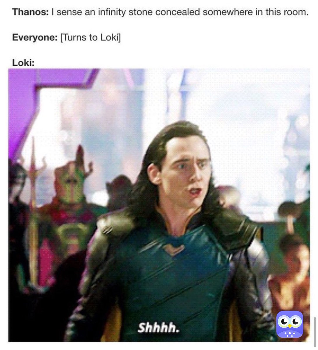 Loki: Don't rat me out Thanos!

#marvel #marvelloki #marvelmeme #meme #memes #lokimeme #mcu