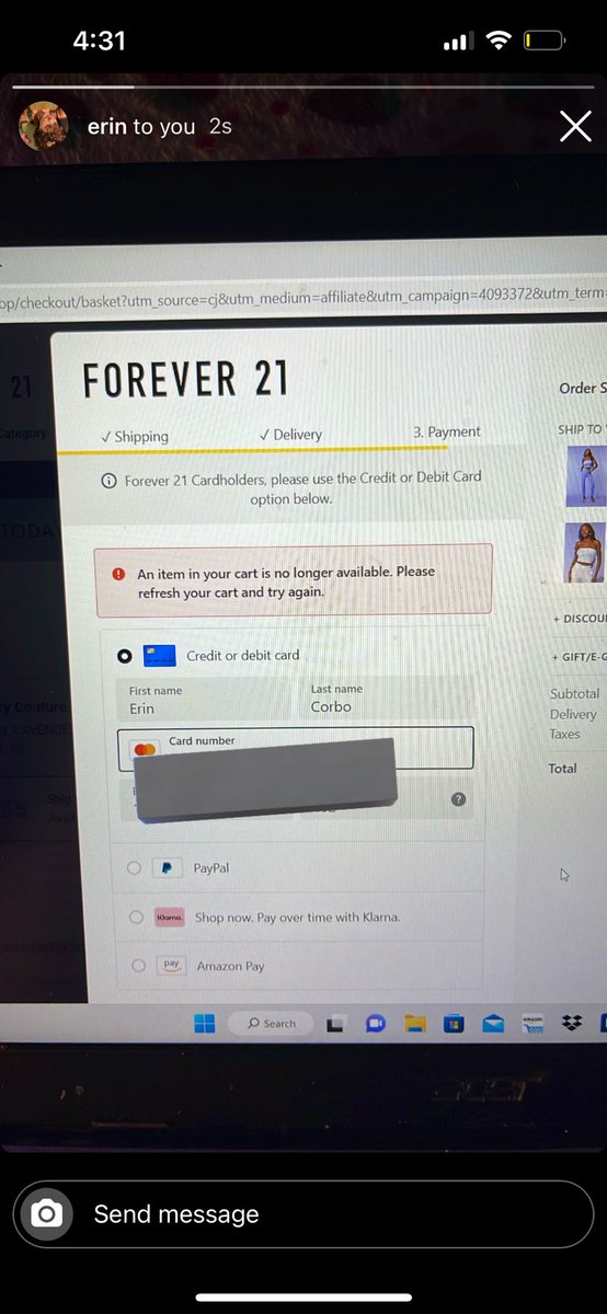 @Forever21Help I dont have an option to direct message you, i provided those photos in my comment. Im trying to ship the  juicy couture rhinestone joggers within the usa