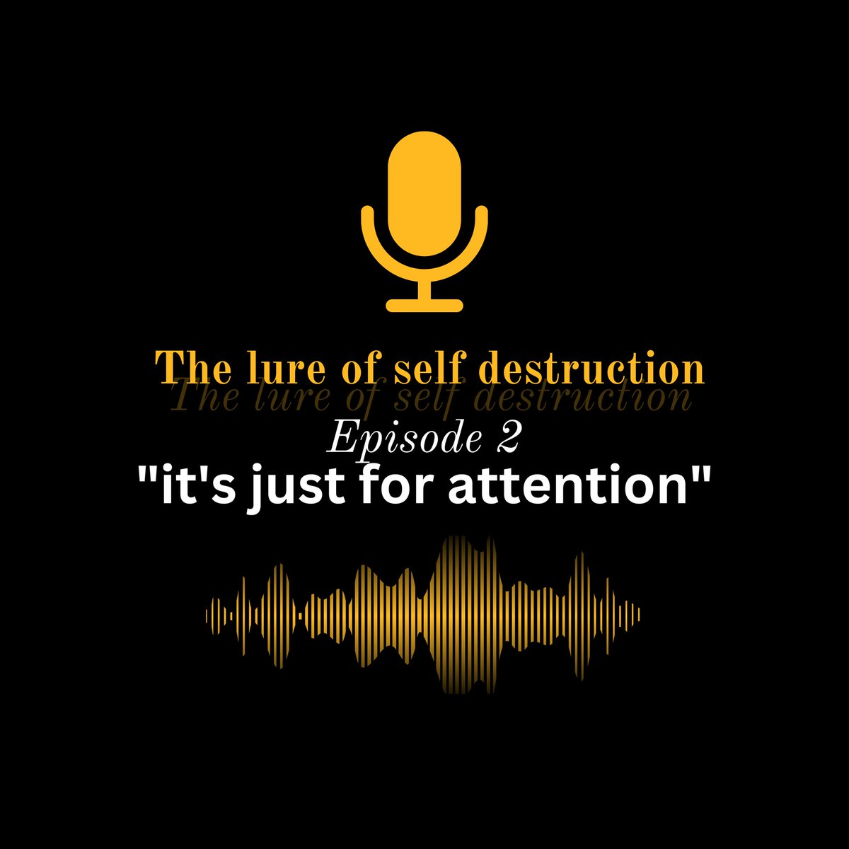 Episode 2 "it's just for attention" is currently getting recorded and hopefully will be ready for release tomorrow! 👍