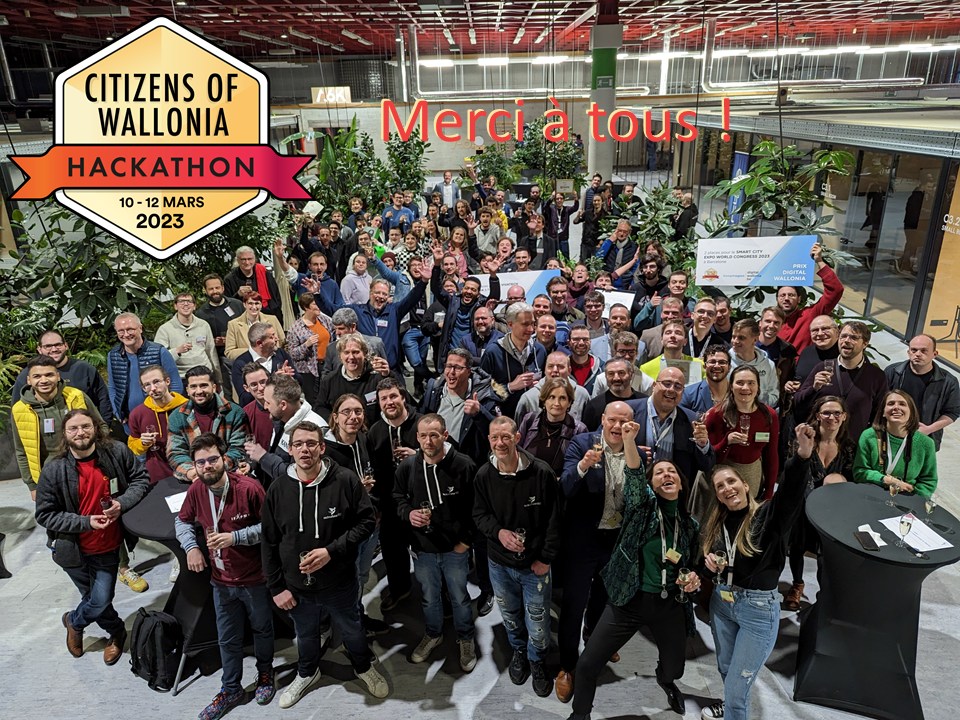 Letsgocity (@letsgo_city) on Twitter photo Une belle édition de plus s'achève pour le Hackathon Citizens of Wallonia, bravo à notre partenaire <a href="/FuturoCite/">FuturoCite</a> pour l'organisation et aux participants et gagnants ! 👏🎉
Nous nous réjouissons de travailler avec l'équipe #wallobot qui a gagné le prix <a href="/wallonieenpoche/">wallonieenpoche</a> 📲🤖 Une belle édition de plus s'achève pour le Hackathon Citizens of Wallonia, bravo à notre partenaire <a href="/FuturoCite/">FuturoCite</a> pour l'organisation et aux participants et gagnants ! 👏🎉
Nous nous réjouissons de travailler avec l'équipe #wallobot qui a gagné le prix <a href="/wallonieenpoche/">wallonieenpoche</a> 📲🤖