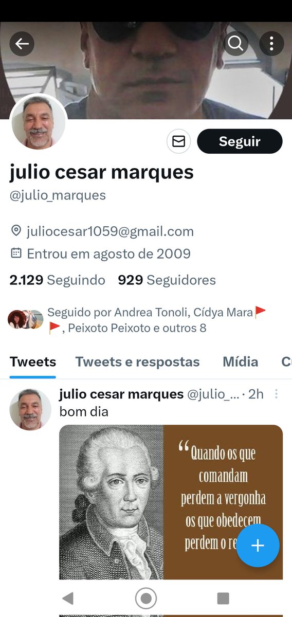 Tem muitos seguidores seguindo um infiltrado! Fiquem de olho .👍