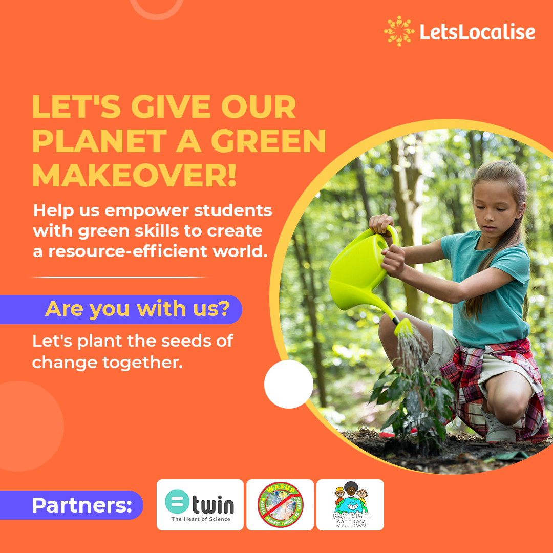 From environmental awareness to resource efficiency, we equip students with all the necessary tools and values through our Green Skills Programmes. And, what better way to advocate change than by supporting our missions? 💚
Think you can help us change the future of our planet?