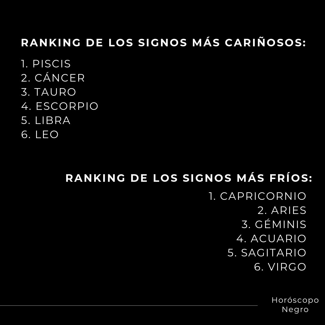horoscoponegro's tweet photo. Los signos más cariñosos vs. los signos más fríos 🔮✨ https://t.co/oDMHzaPZxn