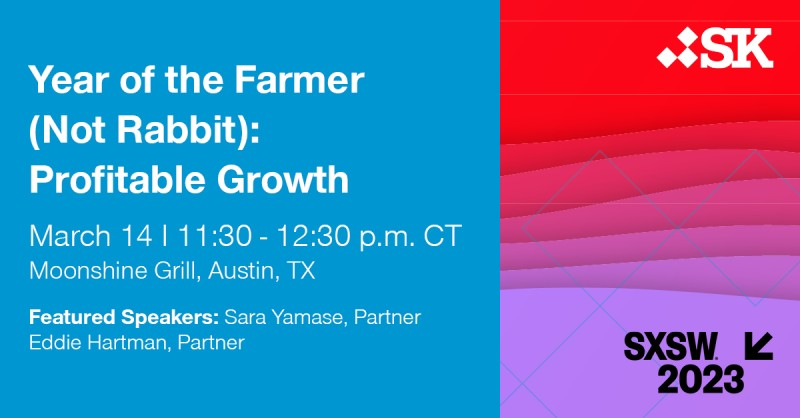 TODAY (Tuesday) - Want to learn how to hit your revenue targets in these maddeningly uncertain times? 
I'm speaking at SXSW today, and I'll tell you what we've learned in the field - details below.