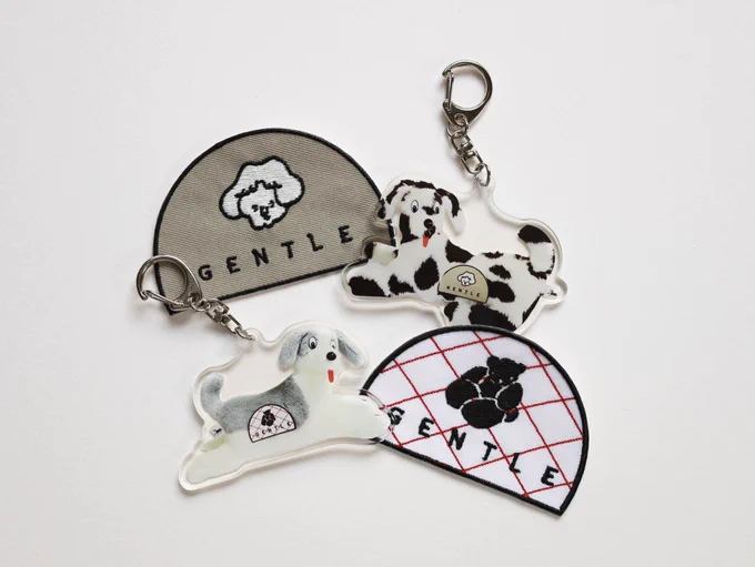 |new|wanisouma コラボアクリルキーホルダー今回のPOPUPのためにwanisoumaさんにご用意いただいたわんこ2匹。本当にかわいいので是非ともたくさんの方に愛でていただきたく、そして私が欲しくてキーホルダーを作らせてもらいました⁡(続) 