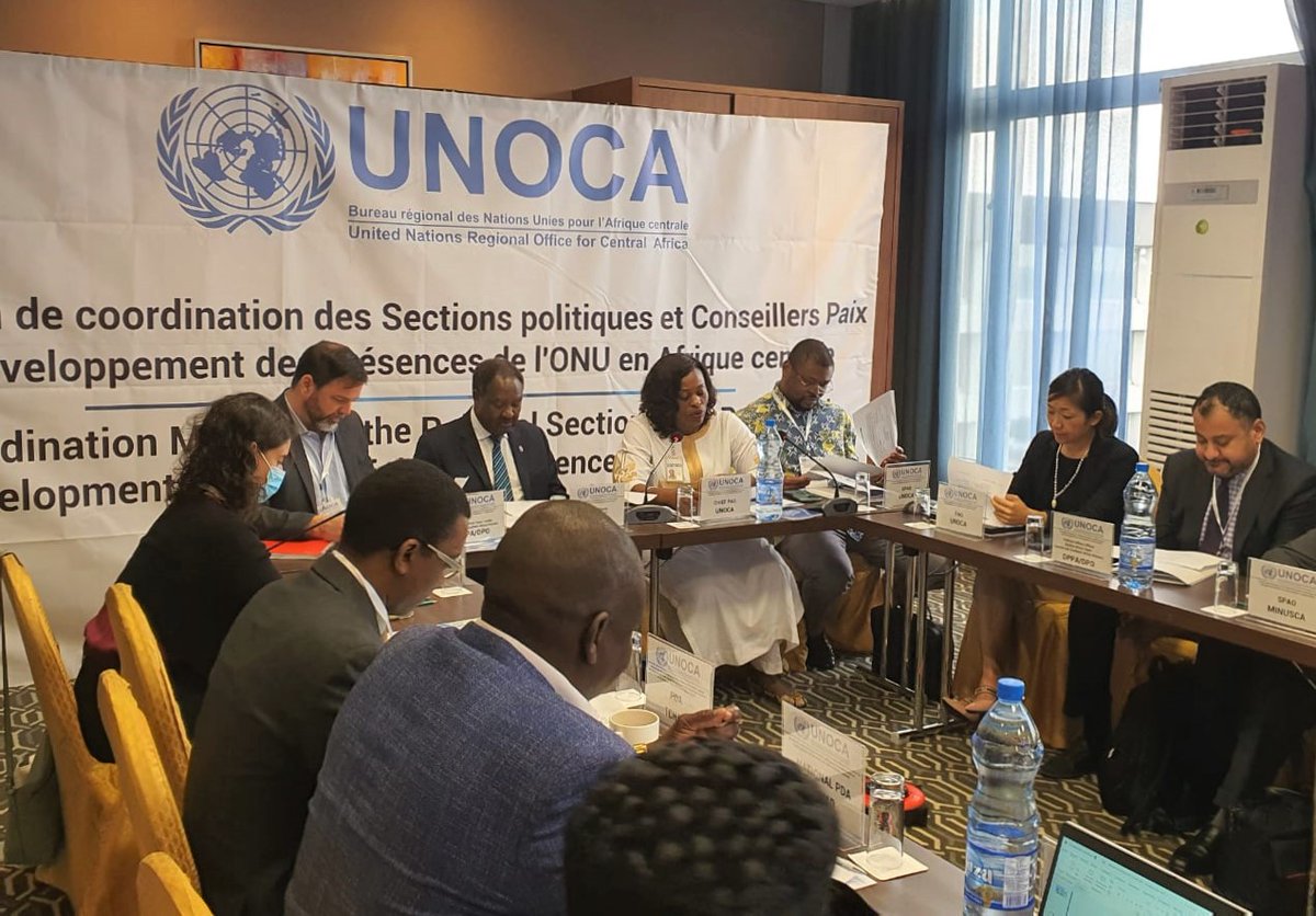 UN_UNOCA's tweet photo. Dans son mot de bienvenue, le Représentant spécial #AbdouAbarry a réitéré l'engagement de l'#UNOCA à renforcer la coordination des activités de l'#ONU en #Afriquecentrale et le partenariat avec les partenaires régionaux, conformément à son mandat. https://t.co/2FyEkHhSH0