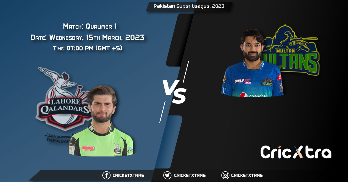 cricketxtra6's tweet photo. Lahore Qalandars vs Multan Sultans Qualifier 1 Match Will Be Played Tomorrow At 07:00 PM
#PSL8 #cricket #PSL2023 #cricxtra #upcomingmatch https://t.co/KWETmoUbjY
