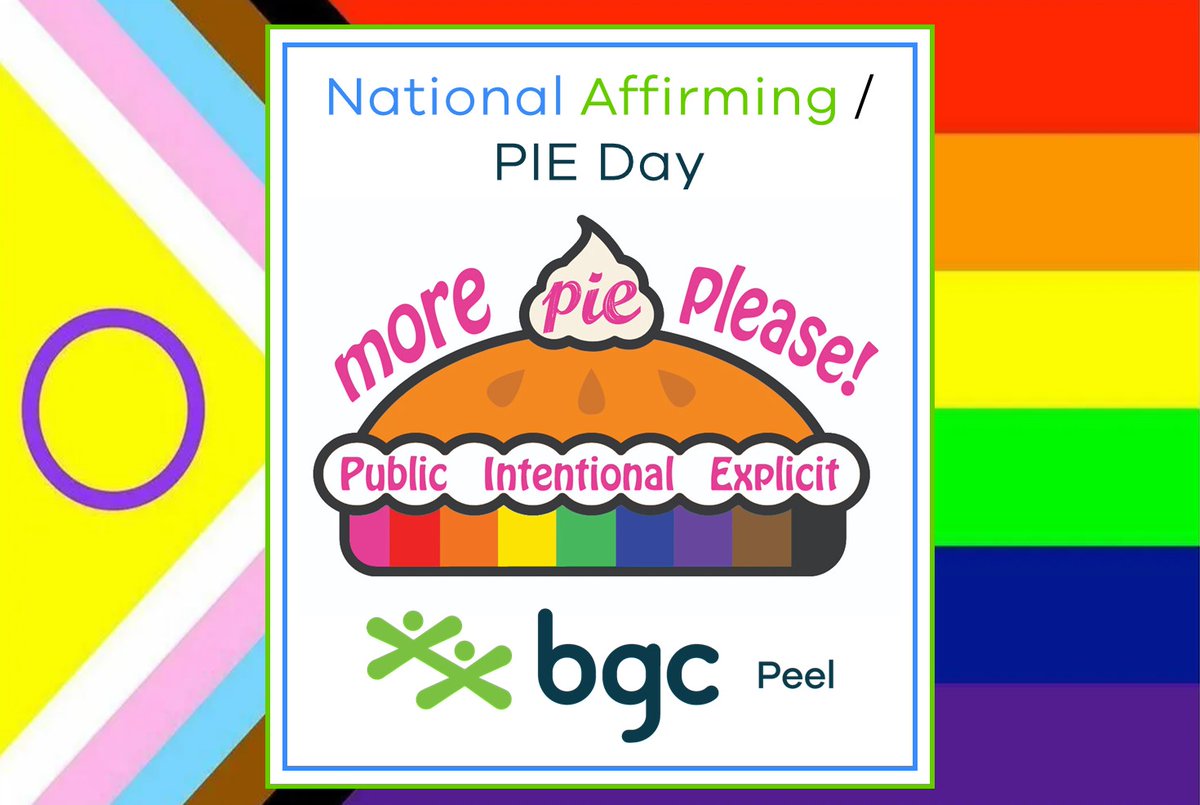 BGCPeel's tweet photo. National Affirming/PIE Day!
Join BGC Peel today, March 14, 2023 as we Celebrate PIE Day!
Public, Intentional, Explicit Inclusion of LGBTQ2SIA+ People
#YearofIntention #AffirmingCommunities
Opportunity Changes Everything
https://t.co/GjW3O26R3c
@MichaelJGyovai Executive Director https://t.co/GrF4HQectj