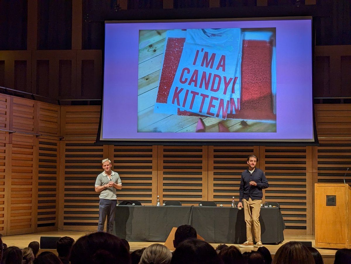 TheGrocerVision's tweet photo. Great presentation from @Edward_Williams and @JamieLaing_UK on how they created something different in the category with @candykittens and why creating content with your brand and aligning it with a credible cause is key. #GenZConference https://t.co/DdwKR1O8Bc