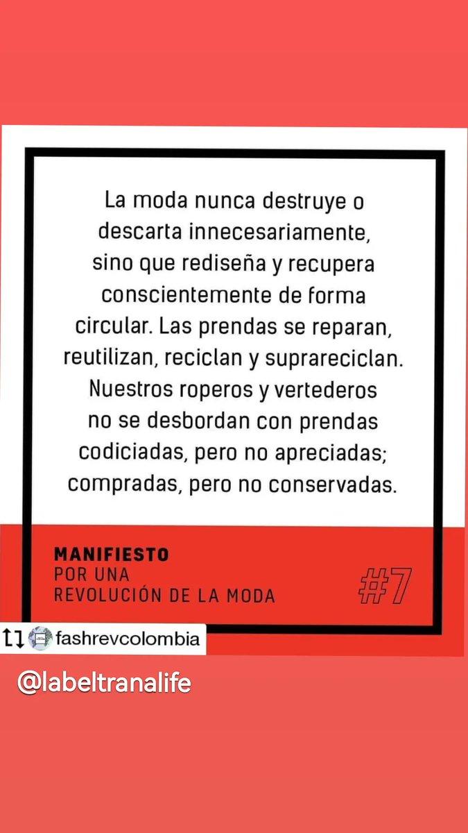LaBeltranalife's tweet image. #ManifiestoRevolucionario #fashionrevolution #modaconsentido #slowfashion #modasostenible #modacircular #labeltranalife 8/10