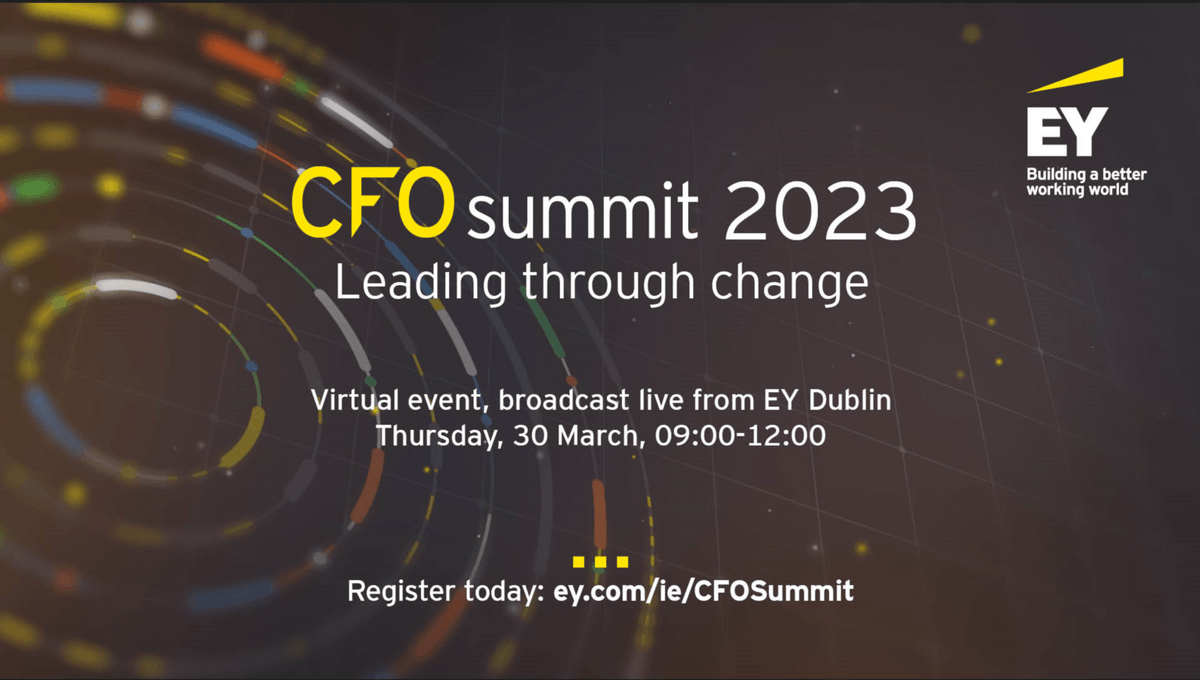 EY_Ireland's tweet image. As CFOs and finance leaders take on an increasingly strategic role, join us for the virtual EY CFO Summit 2023 to hear from an impressive line-up of Irish and international speakers.

Register here - ey.com/en_ie/cfo-summ… 

#LeadingThroughChange #CFOSummit
