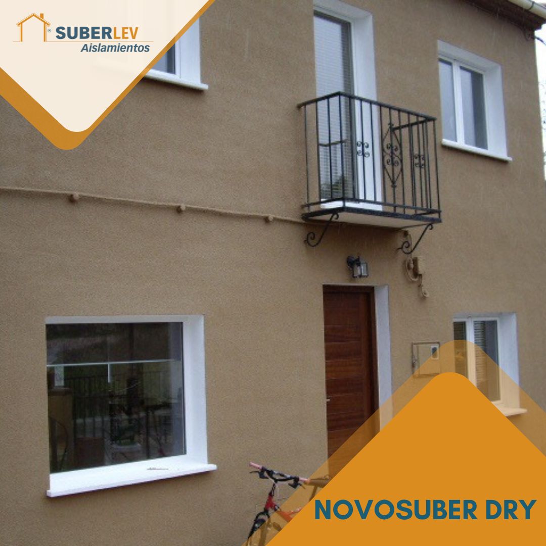 suberlev's tweet photo. Corcho novosuber aplicado en fachada de una vivienda
#suberlev #corchoproyectado #aislamientotermico #eficienciaenergetica #aislamientossuberlev https://t.co/9OBmoIrl0r