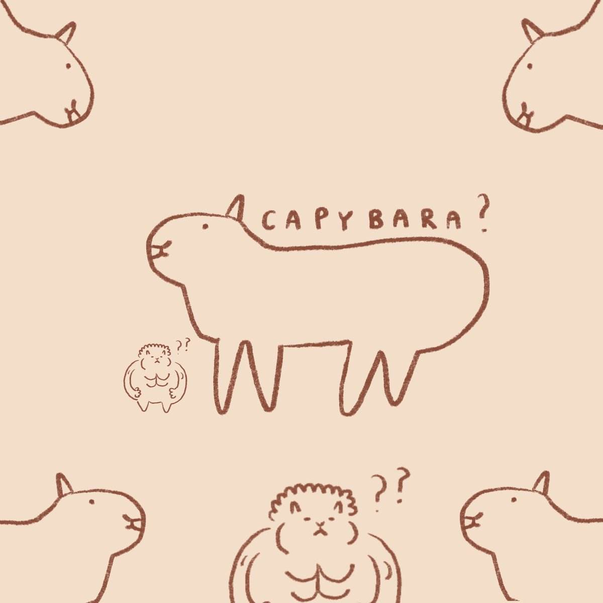 matcha_artt's tweet photo. Draw some of my friends and capybara? https://t.co/Jq5kFPdCoB