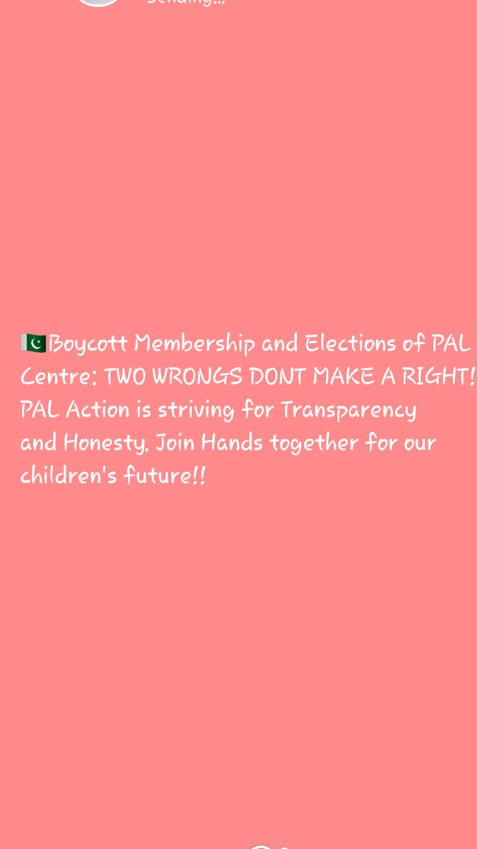 JOIN HANDS TOGETHER TO BRING TRANSPARANCY AND EQUALITY within PAL Centre. PAL Action Group