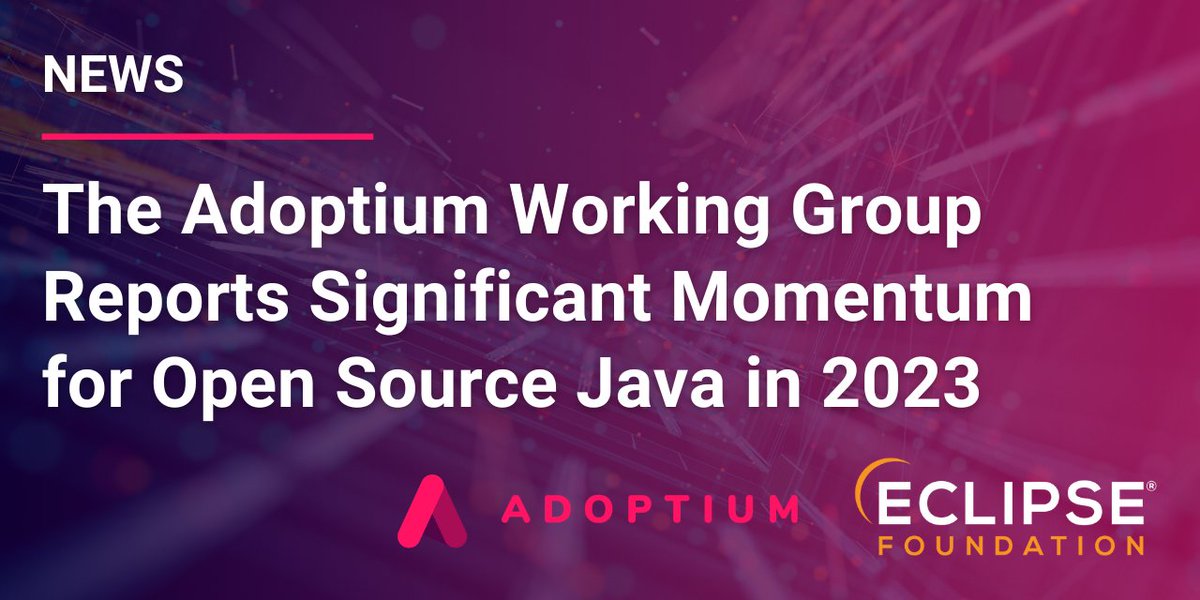 EclipseFdn's tweet image. As the entire #opensource #Java ecosystem continues to experience a renaissance, millions of developers and large enterprise users are turning to the @Adoptium Marketplace for their open Java runtimes. Learn more: hubs.la/Q01GBXTF0 #JavaSE