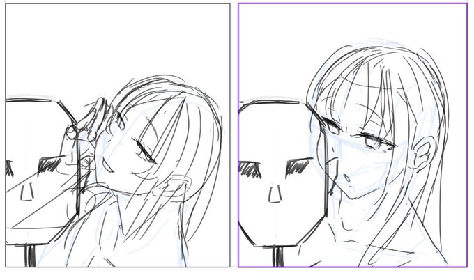 新刊の全てが詰まってる2コマのラフ 