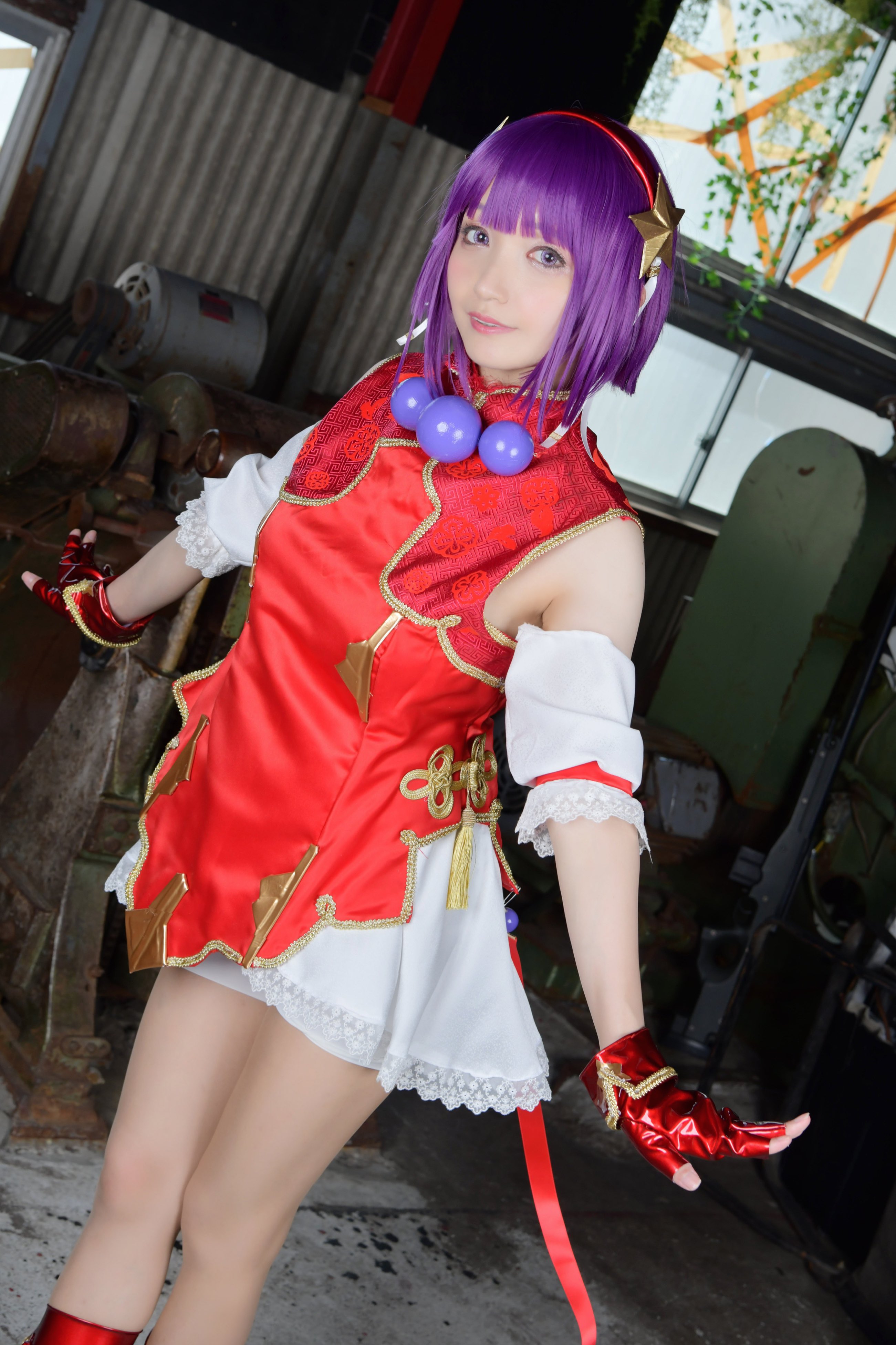 難あり○麻宮アテナコスプレ衣装○白カラー○KOF98 - メルカリ