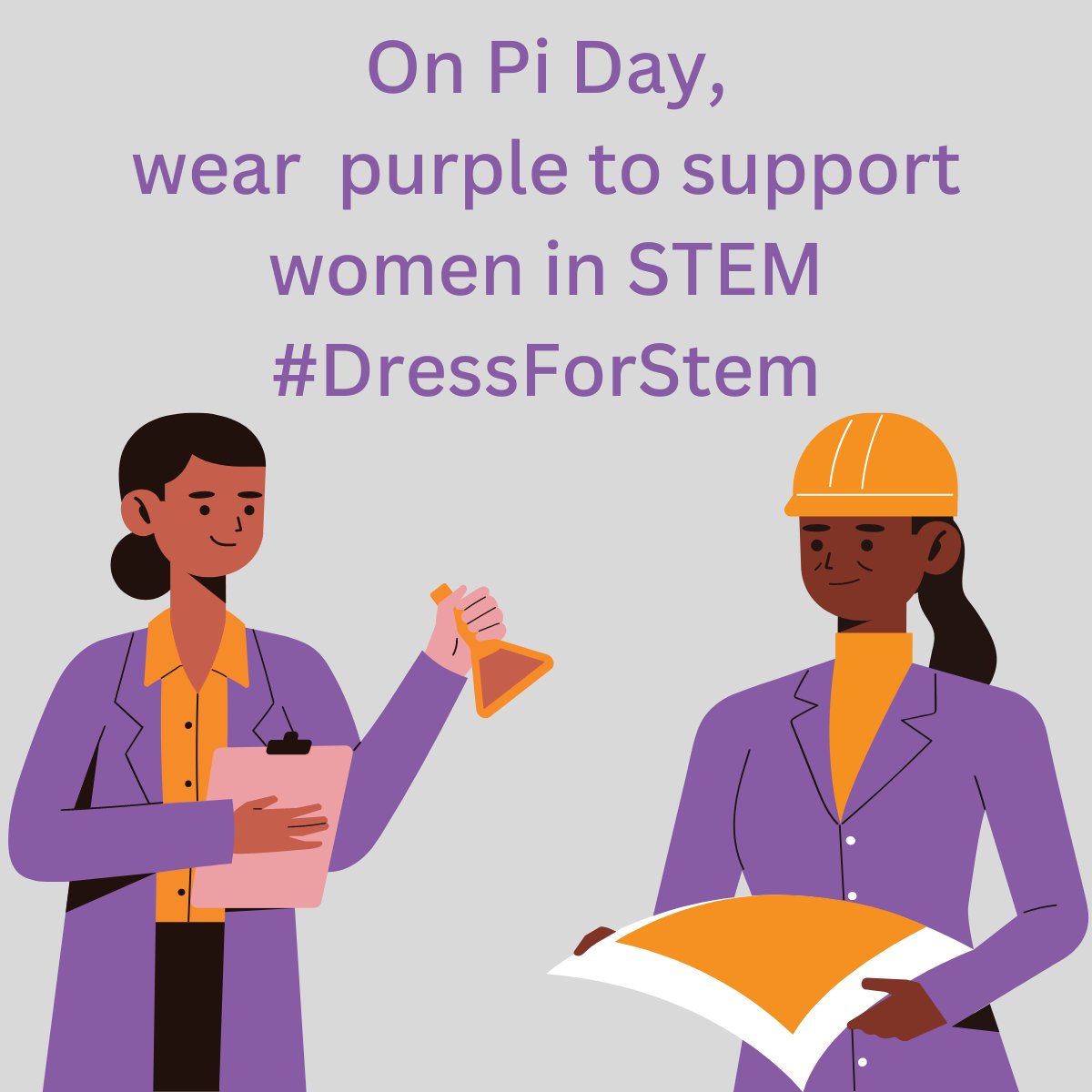 CCWESTT's tweet photo. March 14 is Pi Day! On Pi Day, #DressForStem by wearing purple to support #WomenInSTEM! Kudos to a group of meteorologists who started this campaign to encourage girls to pursue science. https://t.co/3vcn54Kvxu https://t.co/Rx5tvStbca