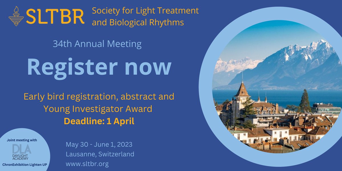 We are so excited that registrations are coming in for our event! Don't forget that the deadline for early bird registration and abstract submission is fast approaching. Don't miss out on this opportunity! Can't wait to see you @Lausanne! sltbr.org