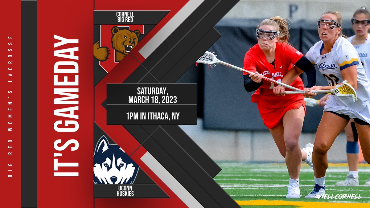 Cornell Big Red (@cornellsports) on Twitter photo ๐จ GAMEDAY! #YellCornell ๐จ
<a href="/CornellWLax/">CornellWLax</a>
๐: UConn
๐: Schoellkopf Field
โฐ: 1 p.m.
๐บ: bit.ly/3JhJ6se
๐: bit.ly/3IRW2Ui
๐: bit.ly/3E2LnFY
(๐ธ: Andrew Madsen/klc fotos) ๐จ GAMEDAY! #YellCornell ๐จ
<a href="/CornellWLax/">CornellWLax</a>
๐: UConn
๐: Schoellkopf Field
โฐ: 1 p.m.
๐บ: bit.ly/3JhJ6se
๐: bit.ly/3IRW2Ui
๐: bit.ly/3E2LnFY
(๐ธ: Andrew Madsen/klc fotos)
