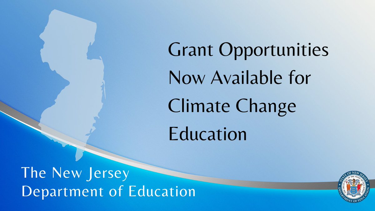 New Jersey Department of Education (@newjerseydoe) on Twitter photo Only three days left to apply for grants to support the robust implementation of NJSLS for Climate Change Education! Applications are available on EWEG until this Friday, 3/17/23. APPLY TODAY! #ClimateawareNJ #InnovationEDNJ <a href="/FirstLadyNJ/">Tammy Murphy</a> Only three days left to apply for grants to support the robust implementation of NJSLS for Climate Change Education! Applications are available on EWEG until this Friday, 3/17/23. APPLY TODAY! #ClimateawareNJ #InnovationEDNJ <a href="/FirstLadyNJ/">Tammy Murphy</a>