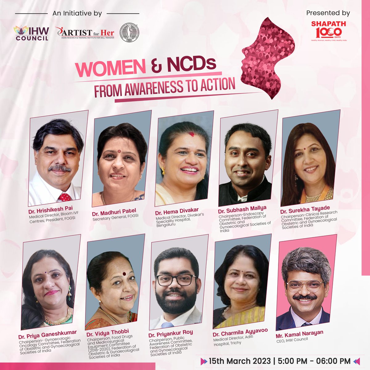 IHWCouncil's tweet photo. Each year, millions of women die from NCDs that can be prevented. It’s time to act fast to put the brakes on this slow-motion disaster. 

Join us on 15th March, 5 PM! 

FB👉https://t.co/sepoNFm8k5
LinkedIn👉https://t.co/LoNIbQMUTz
YT👉https://t.co/J6YO3qX6oO 

#ncds #womenhealth https://t.co/PFeYYgobV8