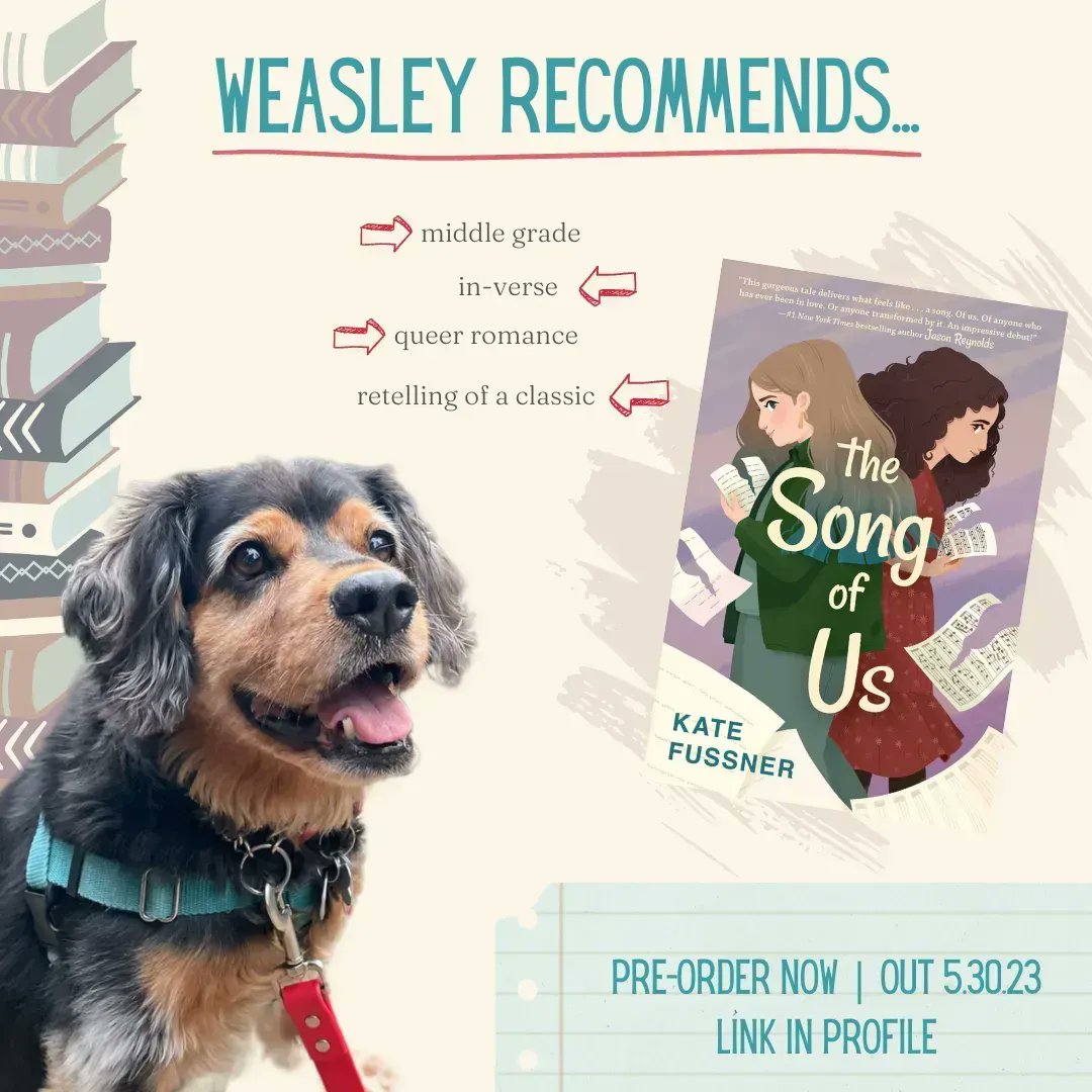 It's official! Weasley is now recommending some of her favorite reads starting with THE SONG OF US, because she knows a real treat when she sees it. 😉 🦴  #MGBooks #readingteacher #MiddleGrade #IReadMG #ClassroomLibrary