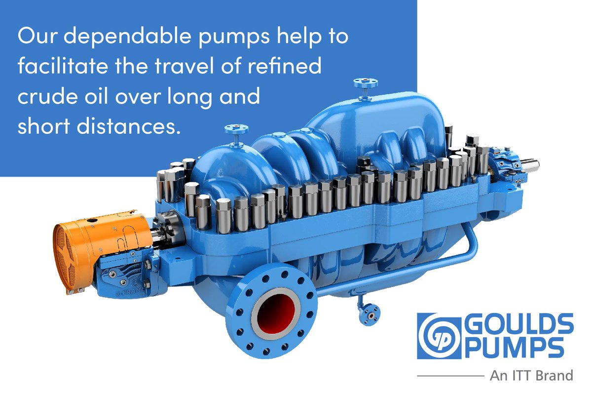 Once crude #oil is extracted, transportation must be done with utmost care. Our dependable #pumps help to facilitate the travel of refined crude oil over long and short distances through #pipelines and #terminals. bit.ly/41yx9Hd