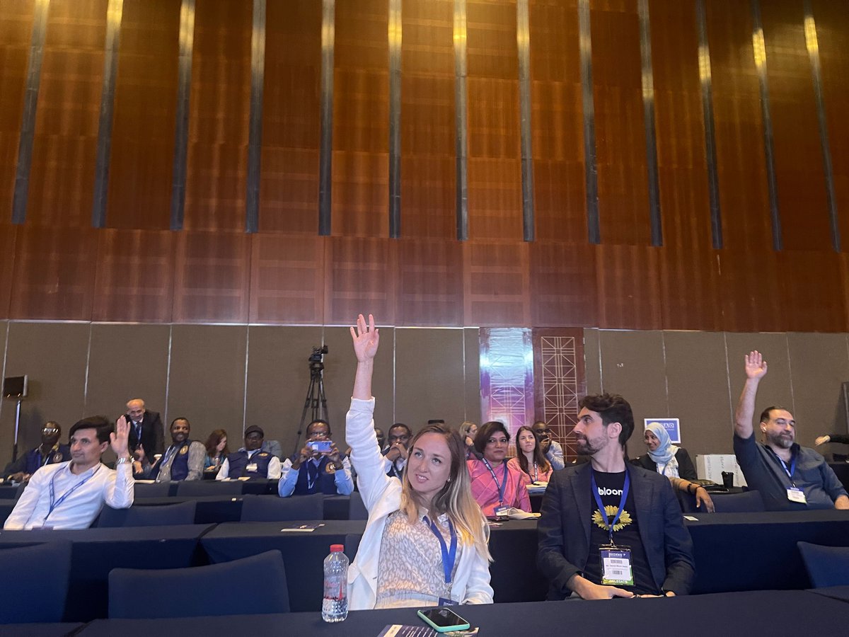 SPARKorg's tweet photo. 🔴 Live at #DIHAD2023: Quiz time! We conducted research of SMEs, 72% said they are excited about being involved in #green &amp; environmental projects. 'Going green' is not only for the environment, @IFC_org indicates a strong business case too: https://t.co/QirOJXmE7f
#IGNITEatDIHAD https://t.co/KpaluCsaxI