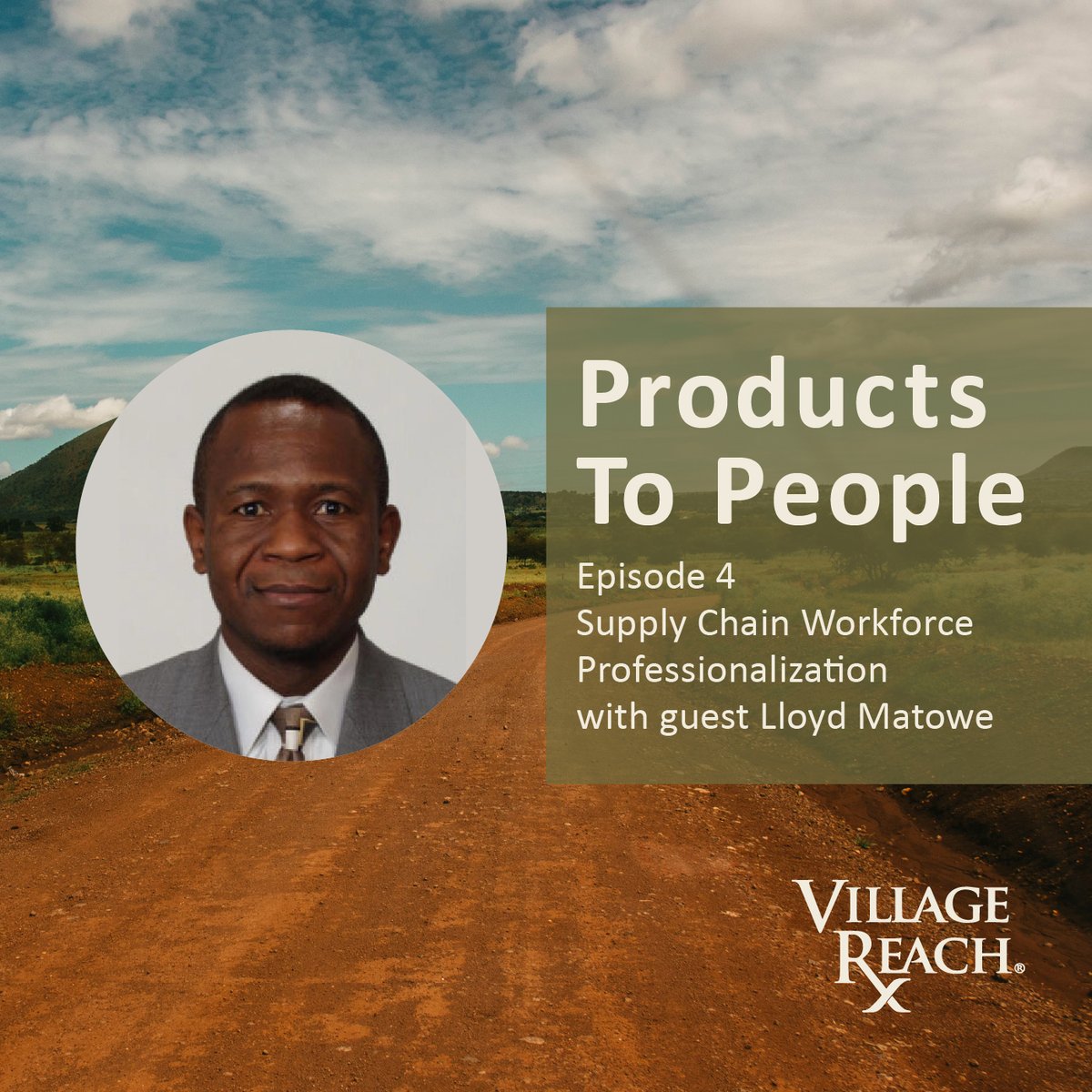 VillageReach's tweet photo. Listen to Episode 4 of our podcast, Products to People, where host Tiwonge Mkandawire and @AfricaSystems @LloydMatowe discuss how to professionalize a supply chain workforce in Africa. Subscribe today https://t.co/mlQXg2OviL https://t.co/Zp2r2EX7tb