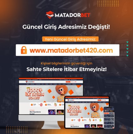 kullanmayanlar's tweet photo. Matadorbet Türkiye piyasasında #casino ve #bahis hizmeti vermesi nedeniyle TİB tarafından yasaklamalara maruz kalmaktadır.

Bu yüzden değişen adreslerden dolayı mağduriyet yaşamamak adına bizi takip etmenizi önemle rica ediyoruz.

Matadorbet Giriş Adresi : https://t.co/GeggQXrPWM https://t.co/1obiI0R39Y