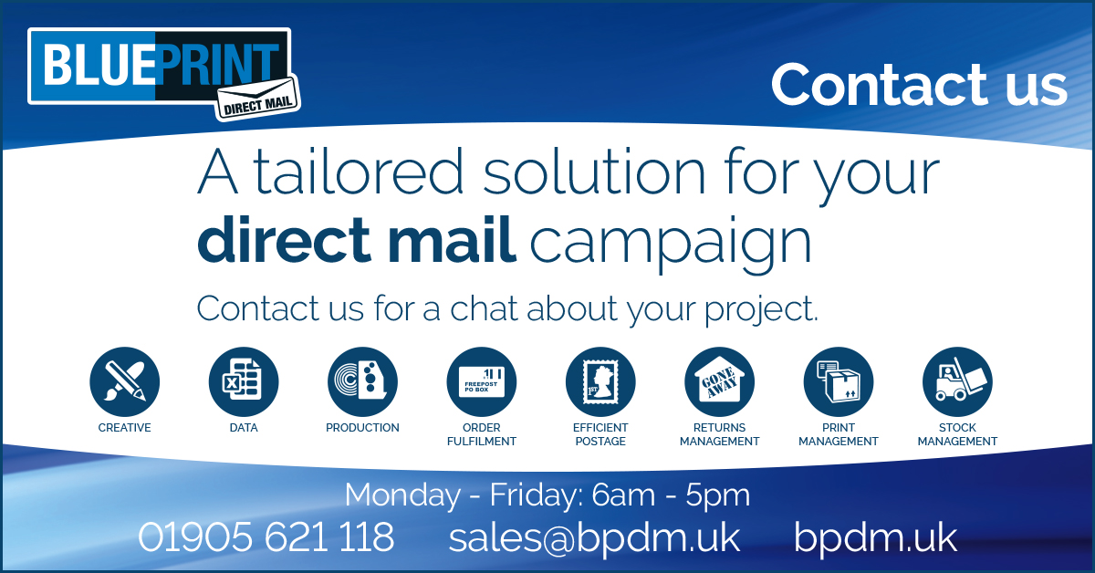 Blue Print Direct Mail (@bpdmuk) on Twitter photo Got a campaign idea you would like to discuss? Email us at sales@bpdm.uk for all print related enquiries. Our friendly team would love to discuss how we can help you.
Take a look at the services we offer on our website: blueprintdirectmail.co.uk/services
#DirectMail #WorcestershireHour Got a campaign idea you would like to discuss? Email us at sales@bpdm.uk for all print related enquiries. Our friendly team would love to discuss how we can help you.
Take a look at the services we offer on our website: blueprintdirectmail.co.uk/services
#DirectMail #WorcestershireHour