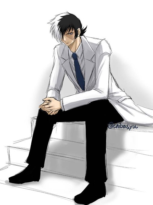 #ホワイトデーなので白い画像を貼る 白い黒男 