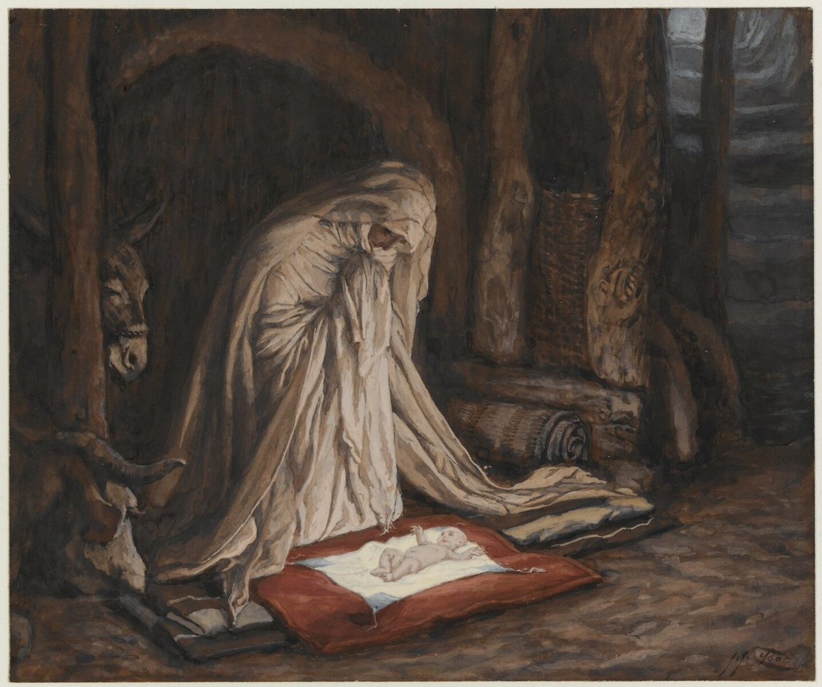 artisttissot's tweet photo. James Tissot, The Birth of Our Lord Jesus Christ (La nativité de Notre-Seigneur Jésus-Christ), 1886-1894 #brooklynmuseum #europeanart https://t.co/fr5KvXVGdj https://t.co/BU86Y3kVQF