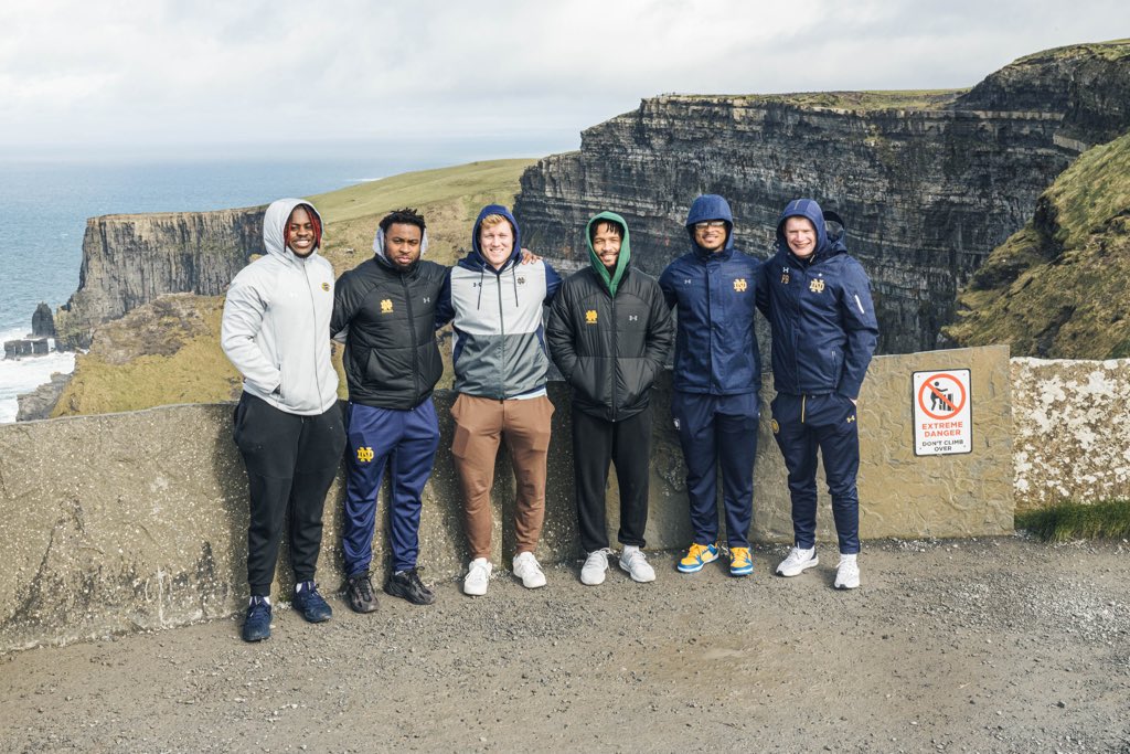 NDFootball's tweet photo. Blown away by the Cliffs of Moher

#GoIrish☘️ https://t.co/3JLYrhuIyR