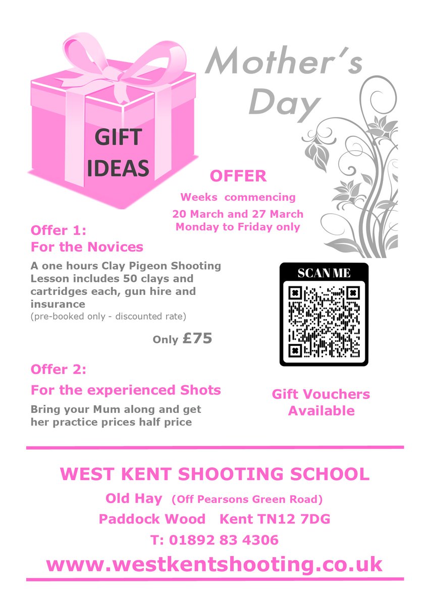 WestKentSS's tweet image. Mothers Day is only a few days away.. Why not book something to remember and that you could do together? #makingmemories #mothersday #fundaysout