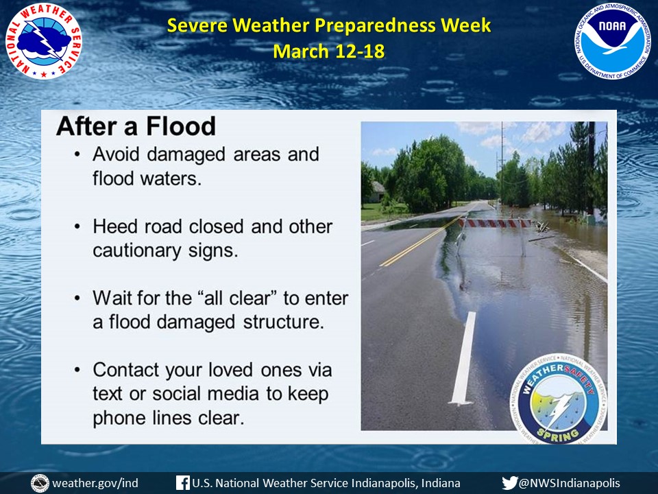 PaulPoteetIndy's tweet photo. Indiana's Weather Update: 
(Via @NWSIndianapolis.)  Even after the rain stops, Flooding Threat may continue!  #inwx  #SvrWxPrepWeek  #SpringSafety2023...
https://t.co/PRcXztv8B3 https://t.co/4uR8buWbj3
