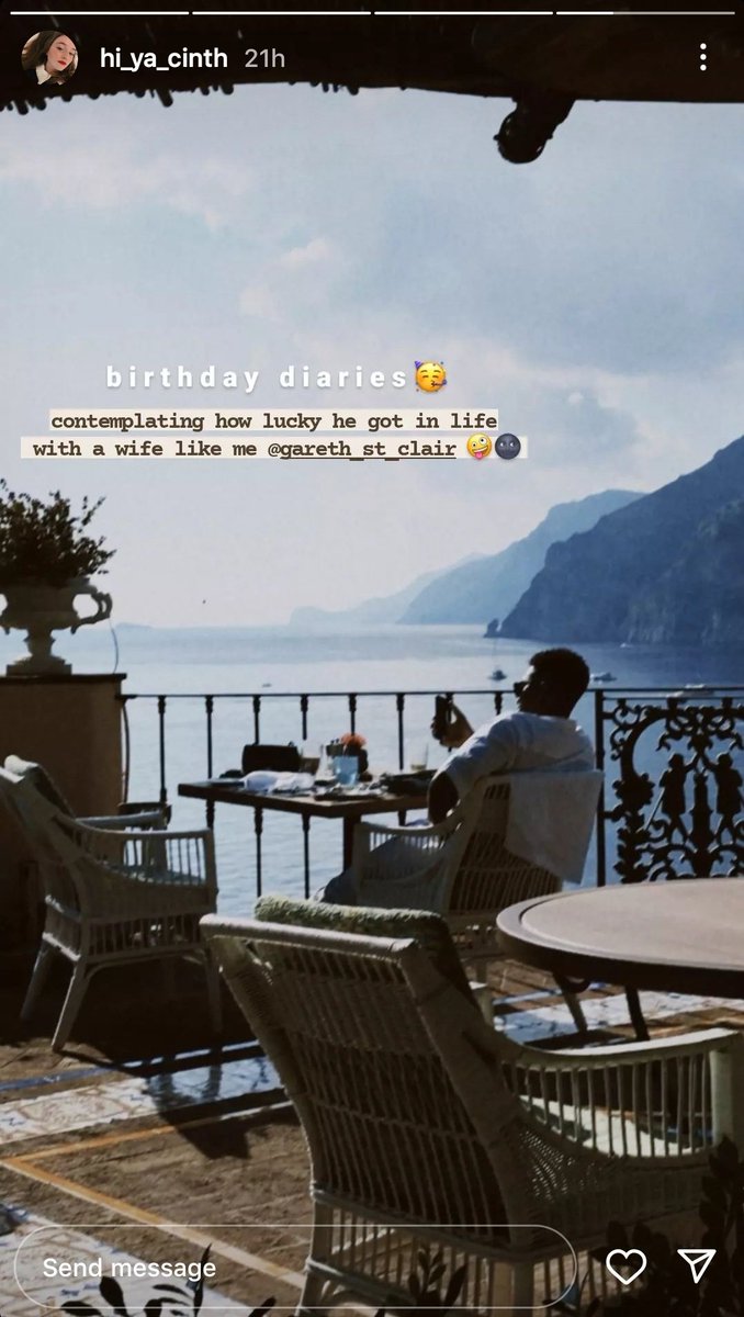 hyarethweek's tweet photo. modern hyareth concept — for gareths birthday, we do believe that modern hyacinth would organize a trip to italy for gareths birthday, keeping him in suspense for months to which destination she picked! 😂💙 #garethstclair #hyacinthbridgerton #hyareth #bridgerton https://t.co/kjMCv3JOg8