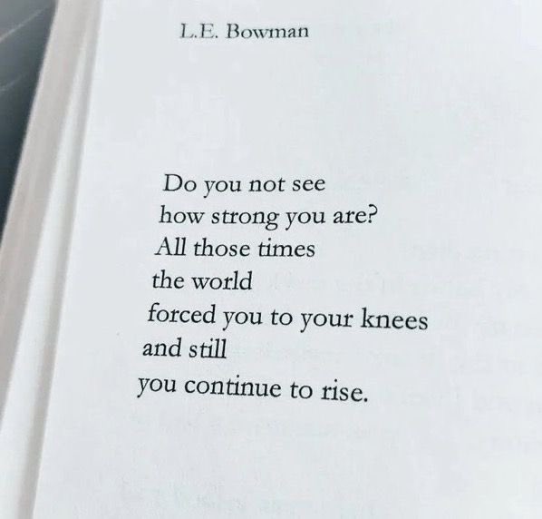 don’t forget how strong you are