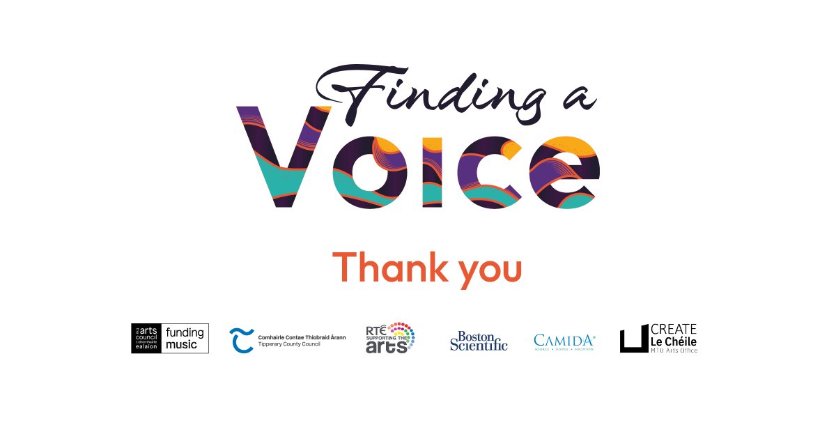 The #FindingAVoice team are still on a high after our 2023 concert series🙌

We would like to give special thanks to our sponsors, our concert series would not be possible without their support❤️
#ClonmelArts #Clonmel #Tipperary #womeninmusic #WomenComposers #RTESupportingTheArts