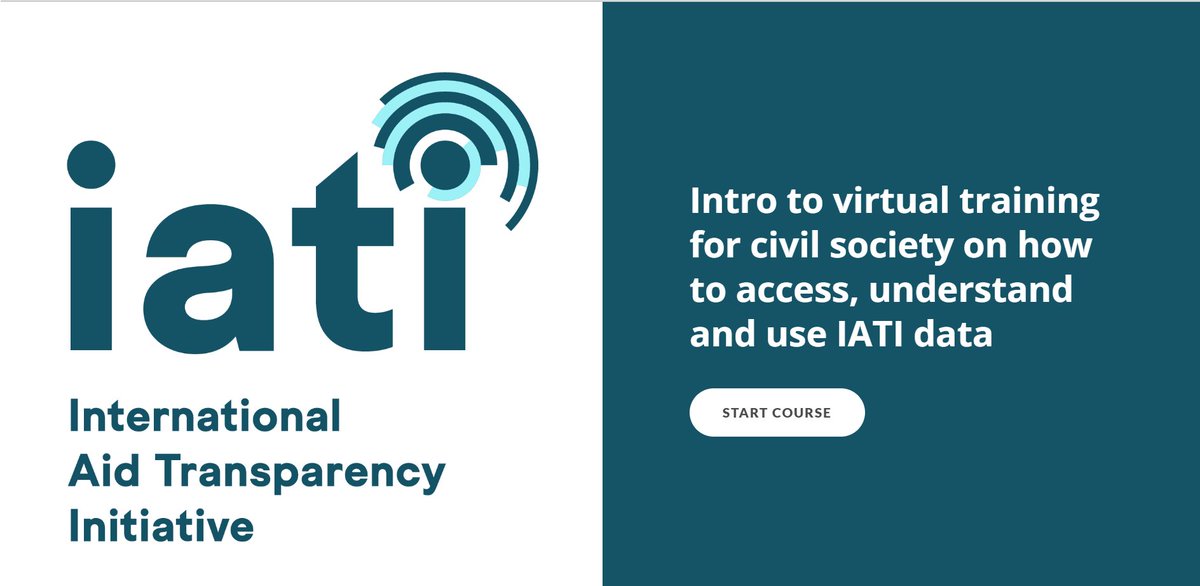 IATI_aid's tweet image. 🥳Today we launch IATI's CSO Course at #iatiMA23! Our new online course trains civil society to use #IATI data to inform:

☑️coordination
☑️advocacy
☑️accountability 
☑️funding opportunities. 

👉👉iatistandard.org/en/guidance/ne… #CS0 #NGOs  #opendata #data4sdgs #aidtransparency