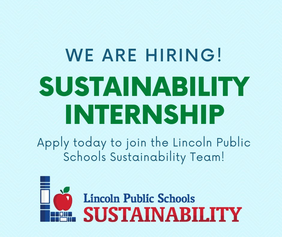 We are hiring for our Sustainability Internships! These paid internship positions will support district-wide environmental programs and green school activities. Deadline to apply is March 20th. 
Click here for more details and to access the application: trst.in/2lFMyy