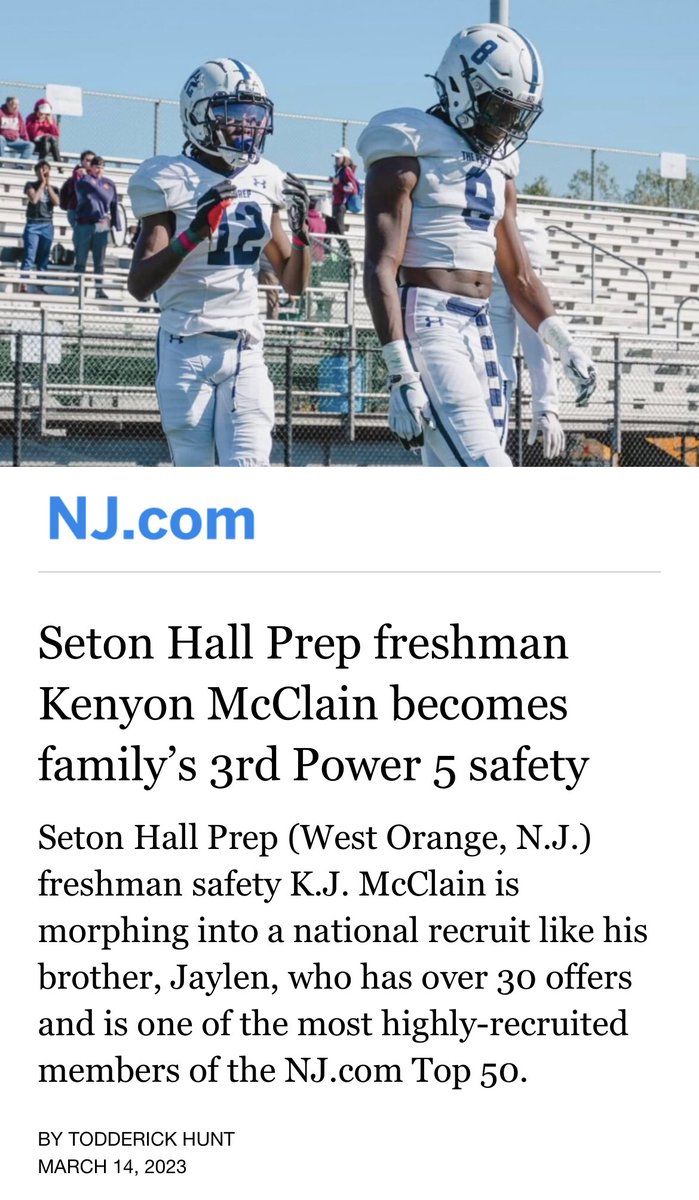 TremayneMcclain's tweet image. Great article about my nephews , proud of you ! 💪🏾 @TodderickHunt @KJMcClain12 @Jaylenmcclain08 @MoMcClain1